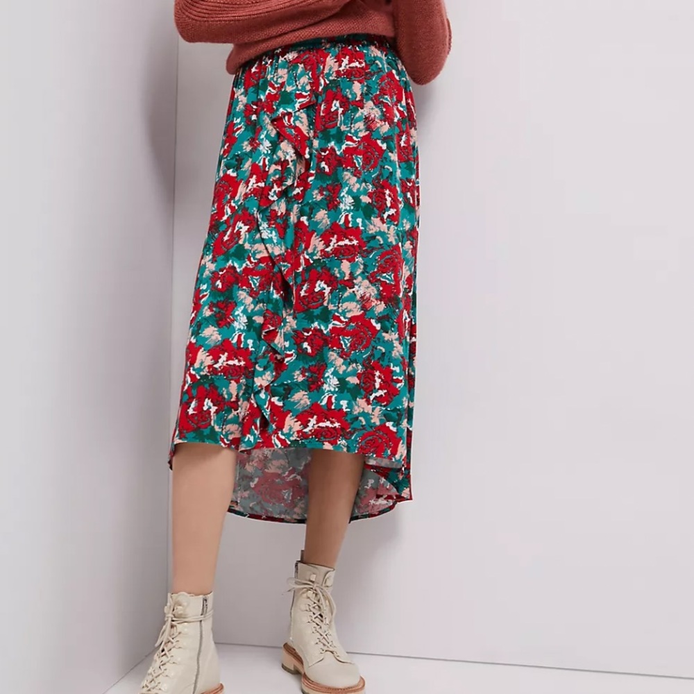 Anthropologie Miley Ruffled Midi Skirt - Picture 11 of 14